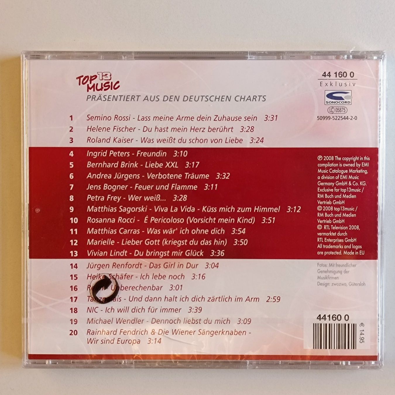 CDs: Top20 - Die deutsche Hitparade 2/2008 CD   F10 – Gebraucht aus Sessa von fraenklishop 1