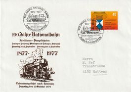 100 Jahre Nationalbahn, Dampfzug 1977, Umschlag