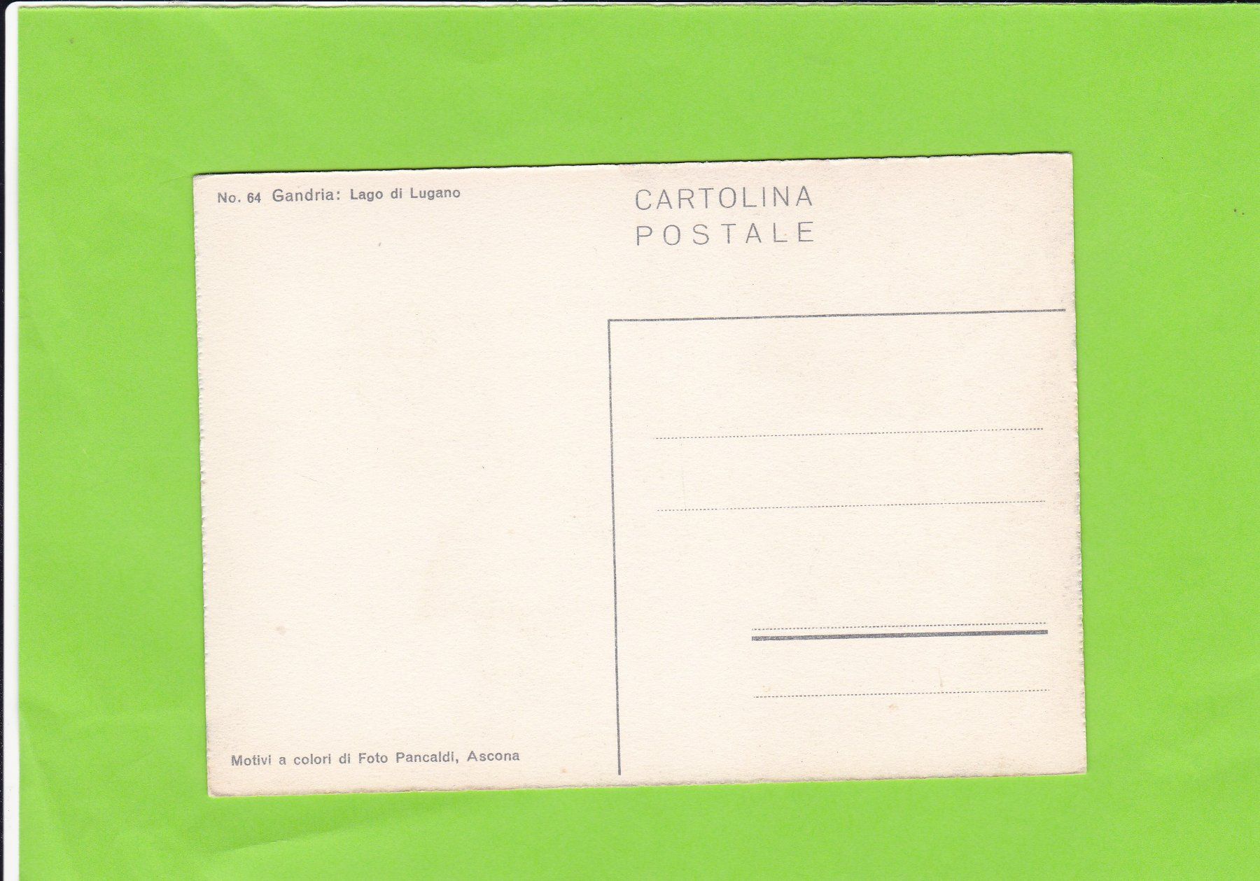 Cartoline postali: Gandria – Usato da St. Peterzell venduto da neckertal 1
