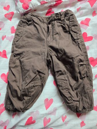 Warme! Braune Baby Hose, Grösse 74, ideal für den Herbst!
