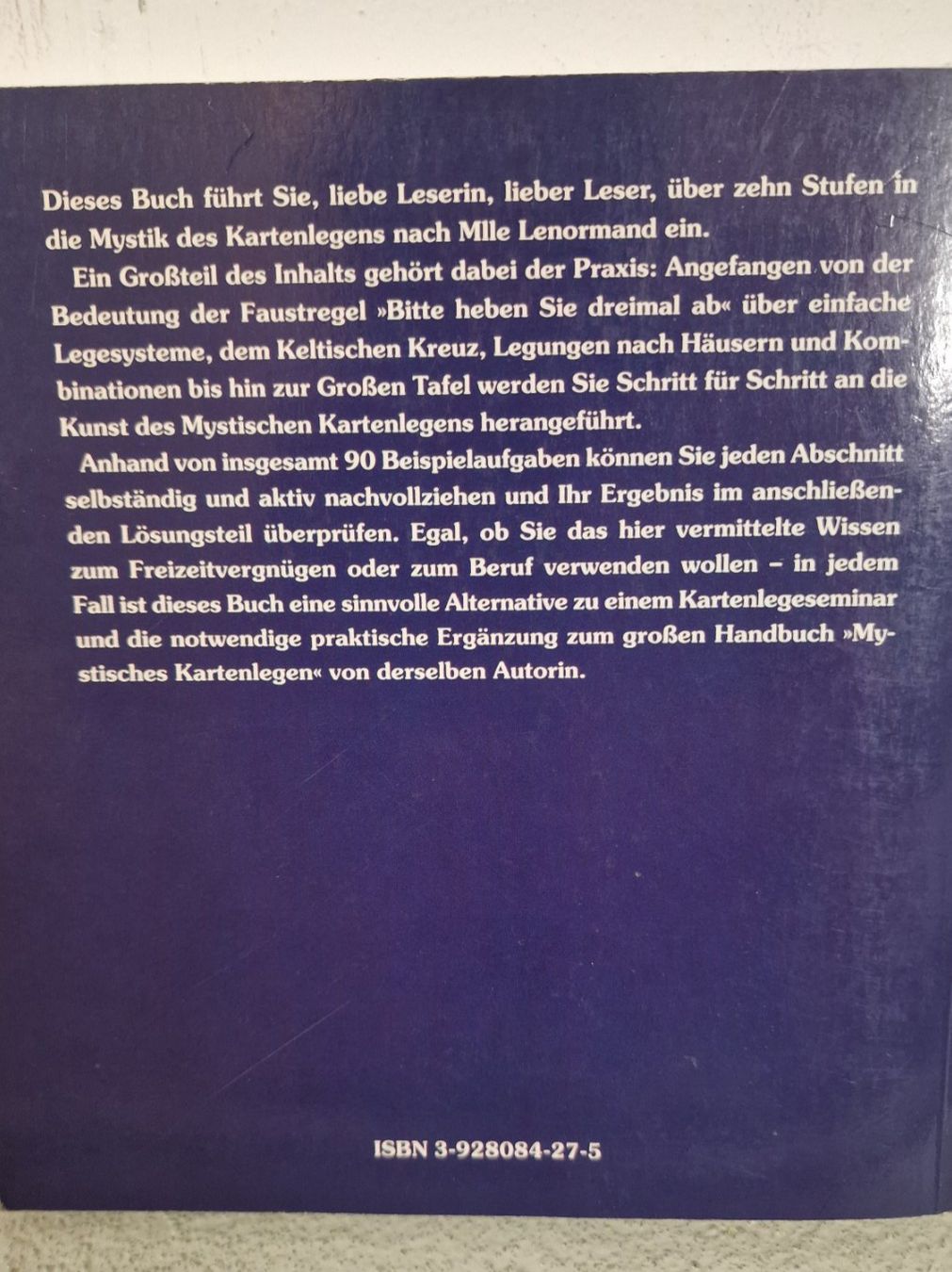 Libri: Arbeitsbuch zu den Lenormand Karten, vergriffene Exemplar – Usato da Rütihof venduto da tweedy123 1