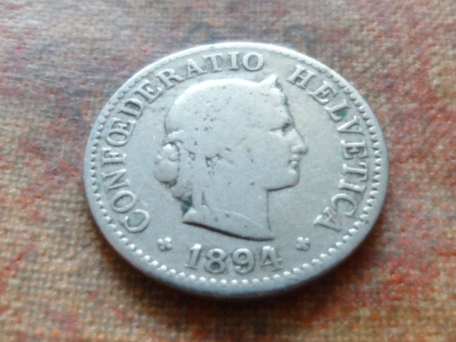 Tutti le monete: 5 Rp. 1894   (B) – Usato da Romanel-sur-Lausanne venduto da Swift13