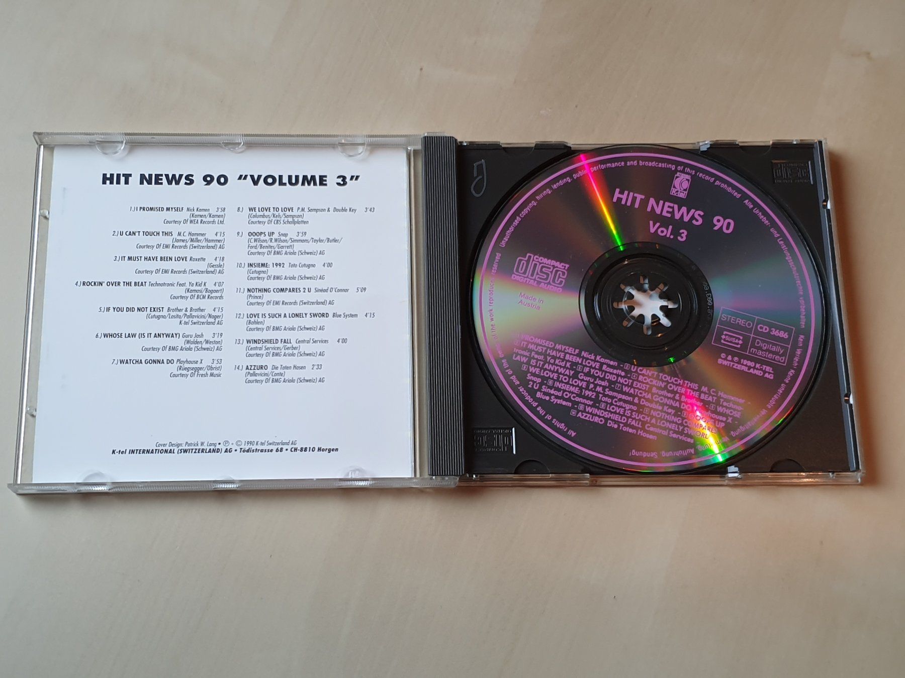 CD: Hit News 90 Vol. 3 – Usato da Stansstad venduto da collectorsshop 2