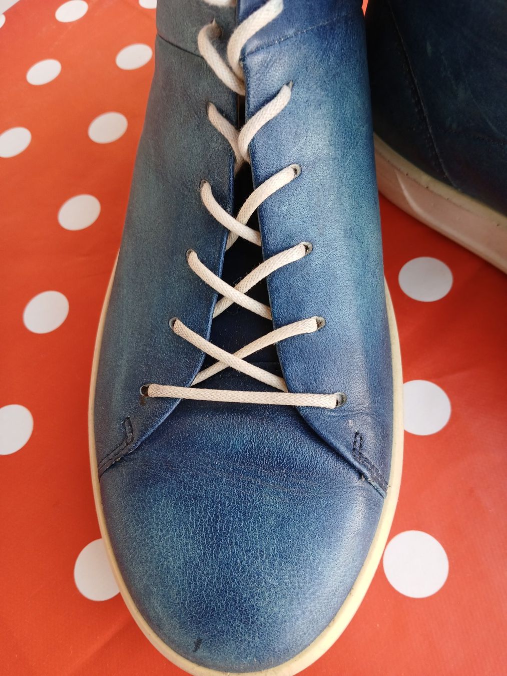 Ecco Scarpe da donna: Ecco Lederschuh, blau, Gr. 41 – Nuovo (secondo la descrizione) da Zug venduto da flormita 1