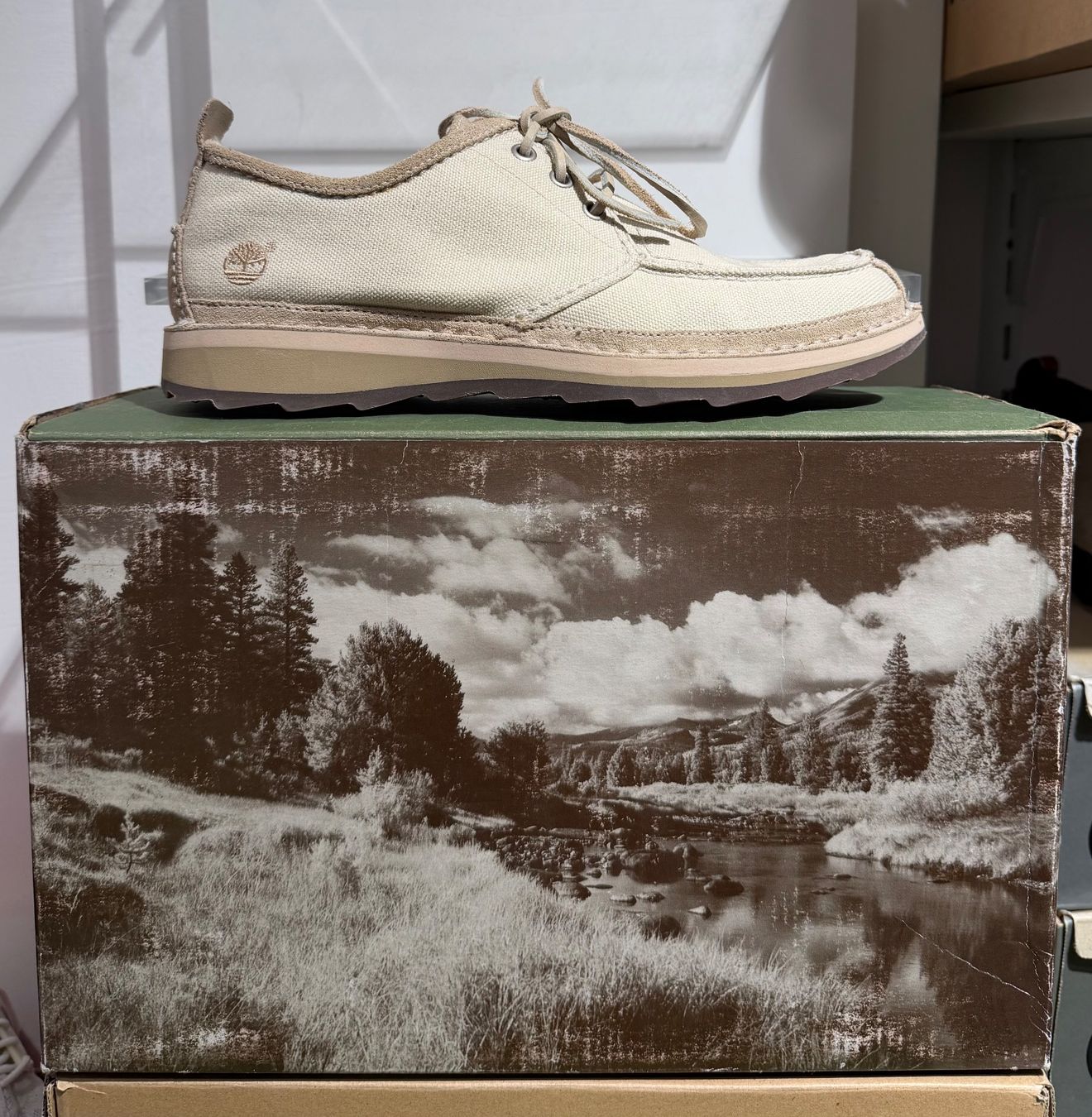 Timberland Scarpe da uomo: TIMBERLAND BOOTSSCHUH    LEDER    BEIGE      Gr.43.5 – Nuovo e nell'imballaggio originale da Zürich venduto da LIQUIDATOR.CP