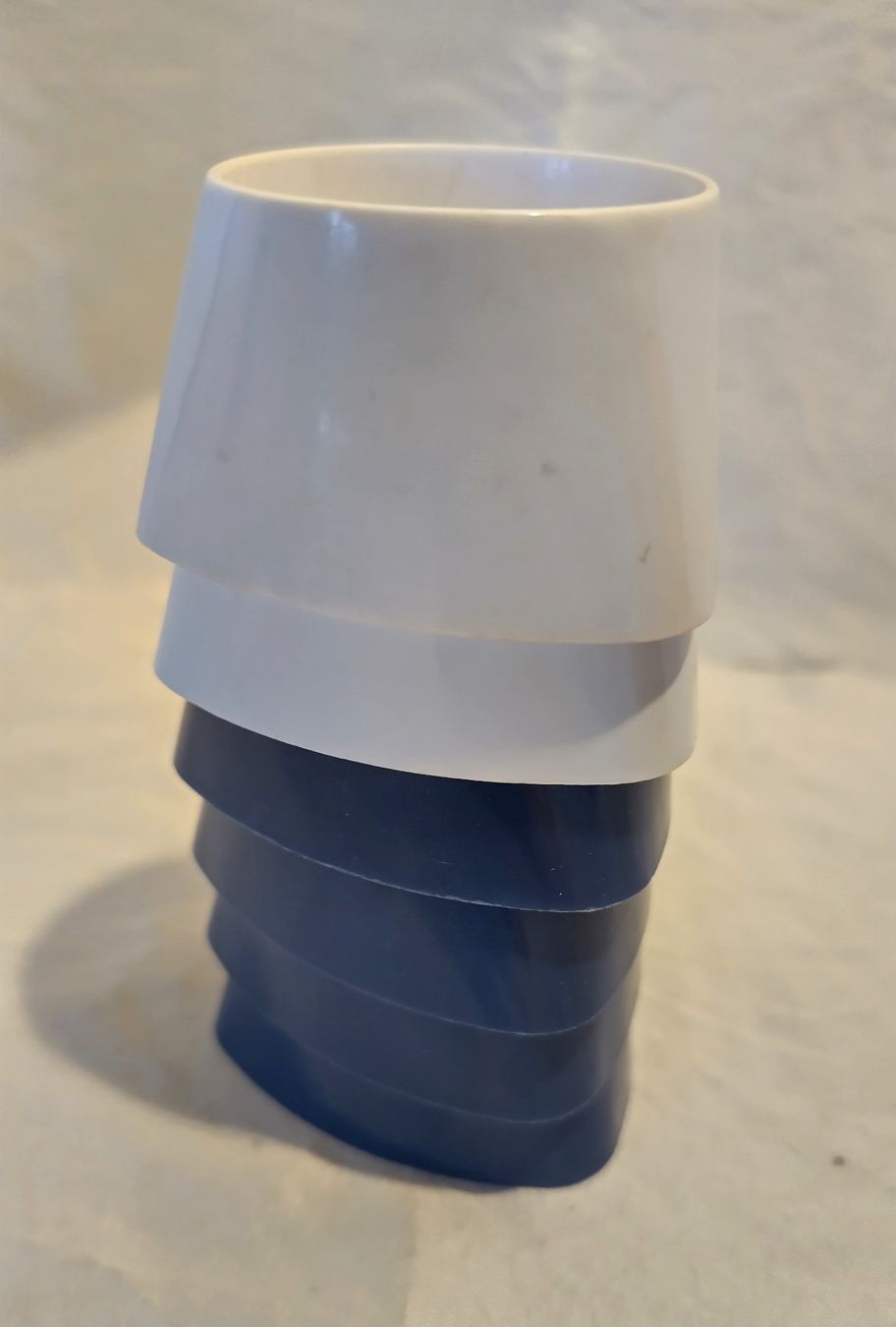 Altre Stoviglie: 6 Eierbecher "Gerda" blau/weiss Made in Germany ±1970 – Usato da Bellach venduto da JingleJerry 4