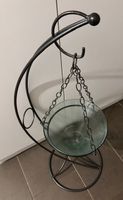Hängender Blumenständer, Metall & Glas, Deko Wohnzimmer