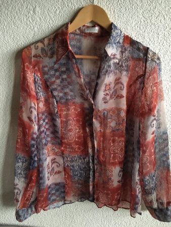 BONITA Bluse, Gr. 36, transparent