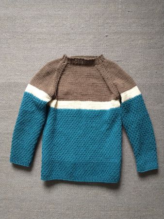 Kinderpulli selbst gestrickt Gr. 104