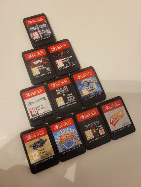 On a ramasse un lot de 140 jeux de wii des petits jeux a très bon prix
