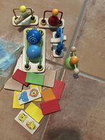 Holzspielzeug, Spielwaren, Bausteine, Farbmix