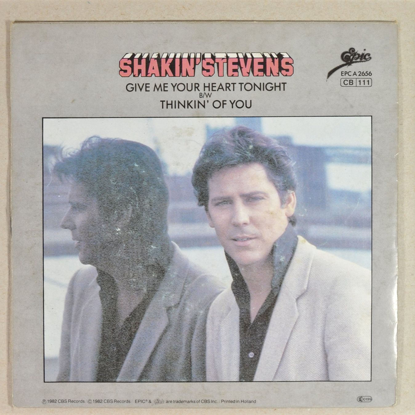 Dischi in vinile: Single: SHAKIN' STEVENS - Give Me Your Heart Tonight – Usato da Frenkendorf venduto da Yard-Sale-2000