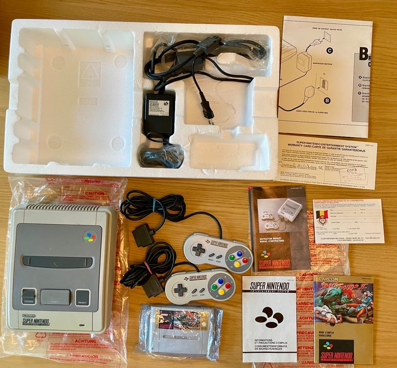 Super Nintendo SNES PAL console pack Street fighter II RGB (Gebraucht ...