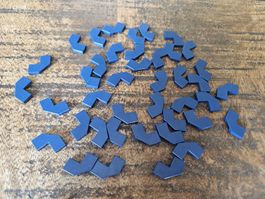 lego 27263 lot de 40 pièces Dark Blue Tile, Modified Facet 2