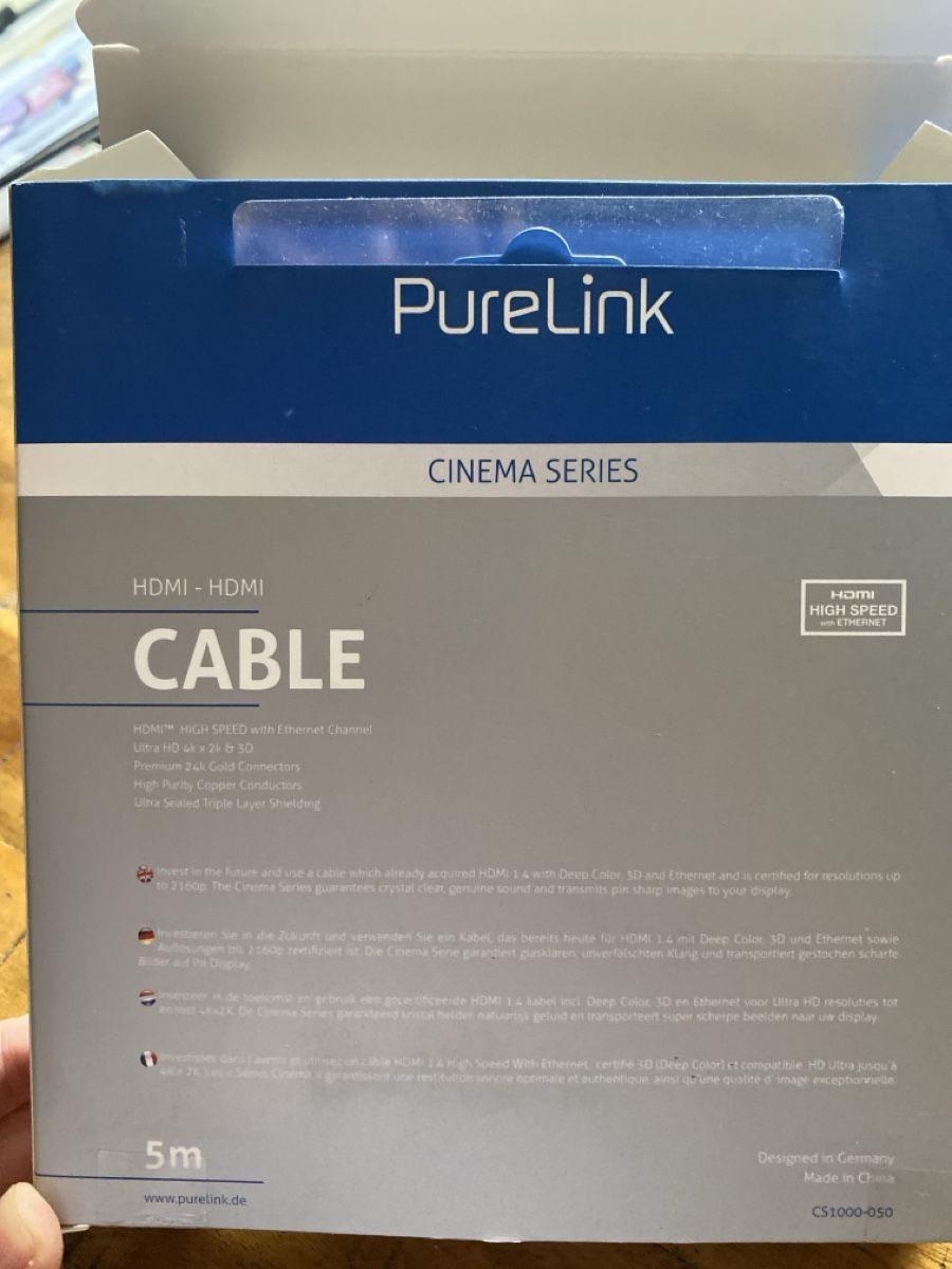 Cavi: PureLink Cinema Series HDMI 5m Cable – Nuovo (secondo la descrizione) da Zug venduto da LadaM