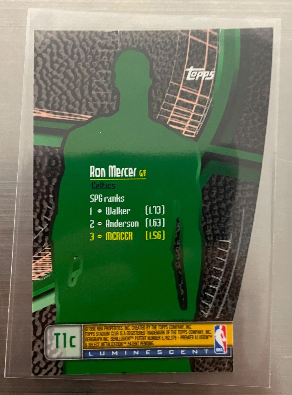 Nba Carte collezionabili: NBA Ron Mercer Triumvirate Luminescent Card – Nuovo (secondo la descrizione) da Muttenz venduto da joba23 1