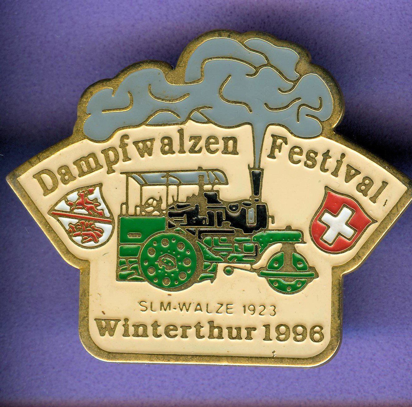 Placchette & Badge: Dampfwalzen Festival  Winterthur 1996 – Usato da Winterthur venduto da Sammleroase
