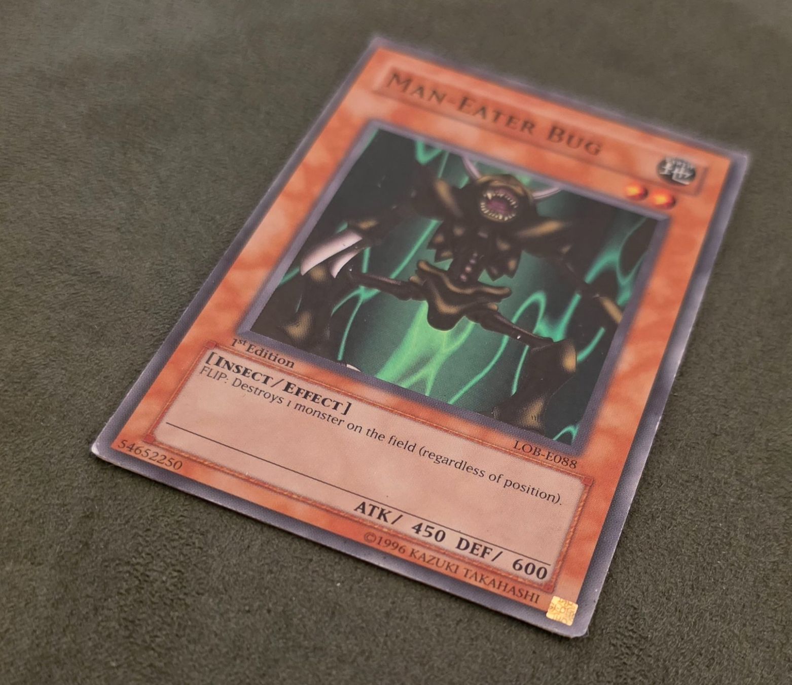 Yugioh Carte collezionabili: Yu-Gi-Oh! 1.Edition LOB-E088 Man-Eater Bug PL – Usato da Oberwil BL venduto da Autobueb 1