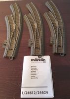 MÄRKLIN: 3 x C-GLEIS BOGENWEICHEN LINKS OHNE ANTRIEB