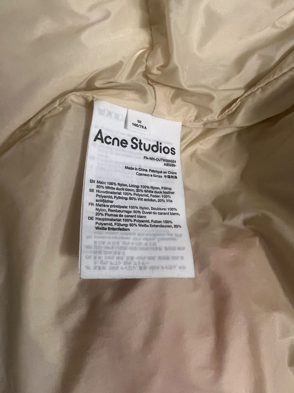 Acne Studios Cappotti: Acne Studios Daunenjacke Jacket Mantel Coat Down Puffer – Usato da Ebmatingen venduto da dartim 6