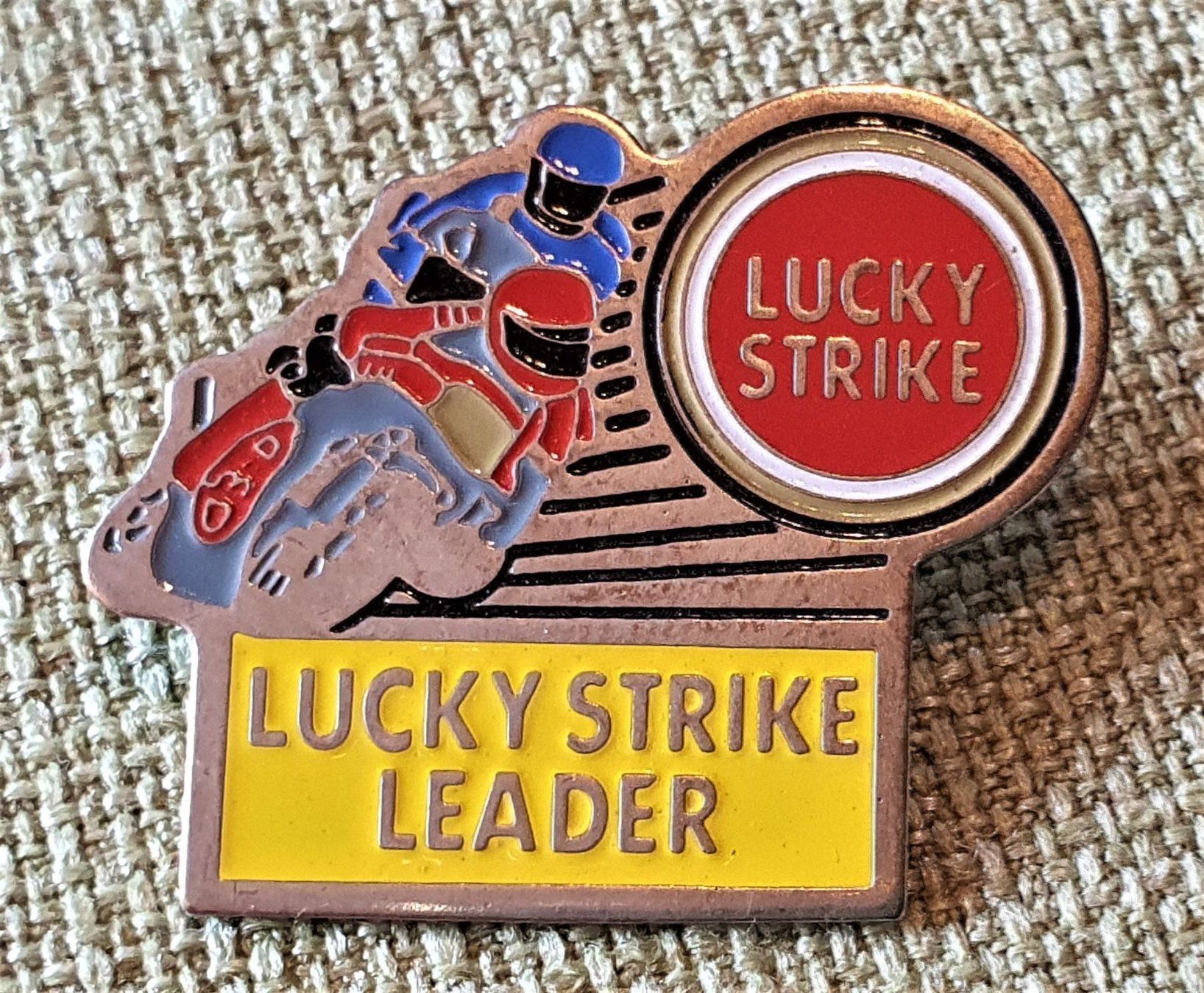 Spille & Fermagli: G903 - Alter Pin Motorrad Lucky Strike – Usato da Reinach BL venduto da Boston-Verkauf