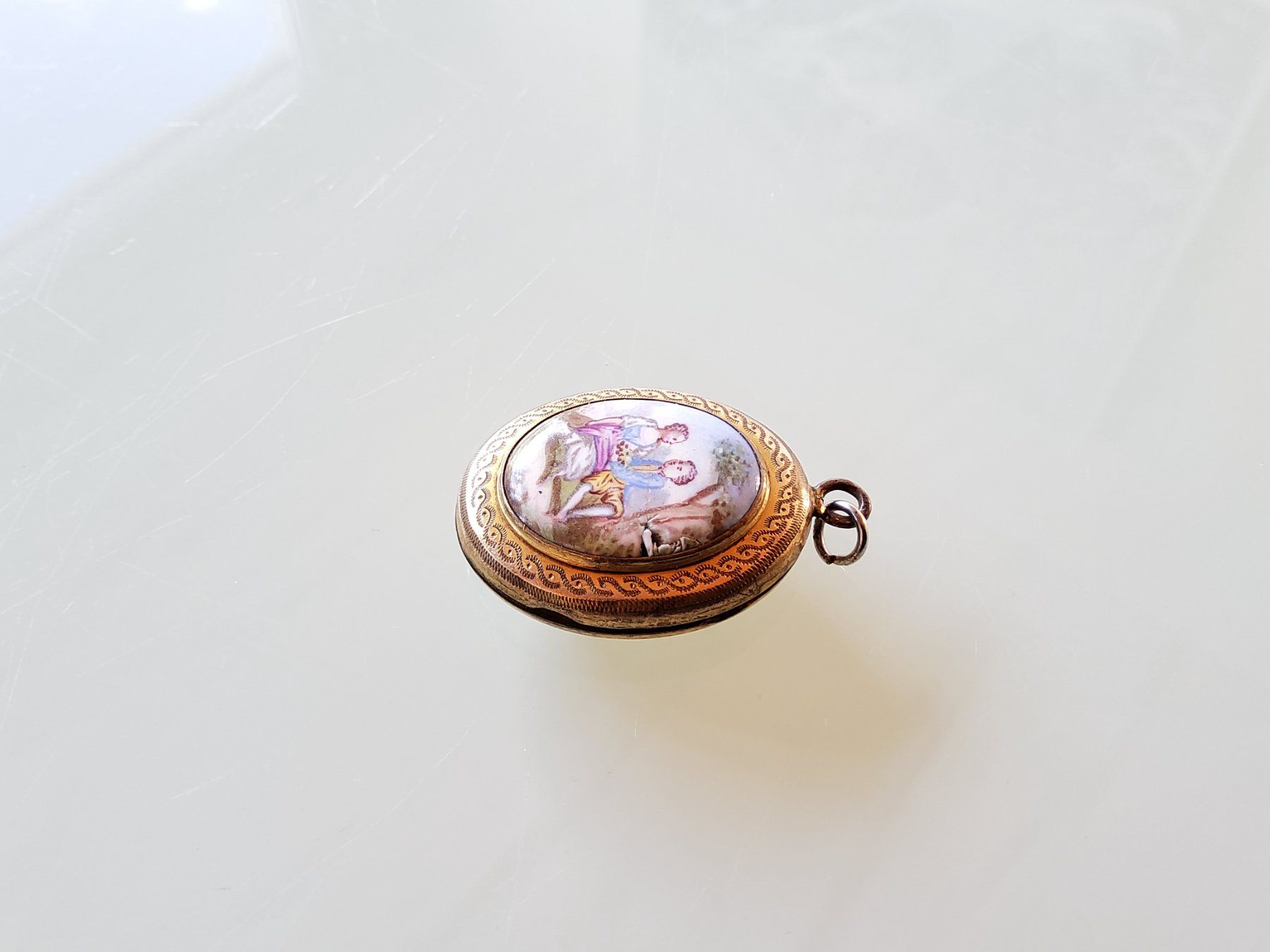 Ciondoli: Joli médaillon portrait pendentif  – Usato da Malleray venduto da Broc-Mo 5