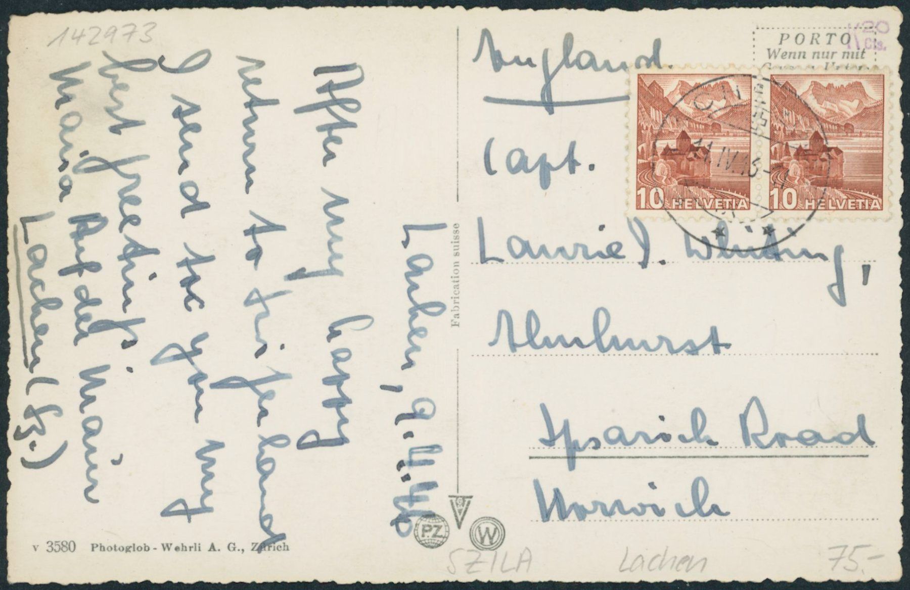 Cartes postales: SZ Lachen – D'occasion à Schindellegi par Jonathan77 1