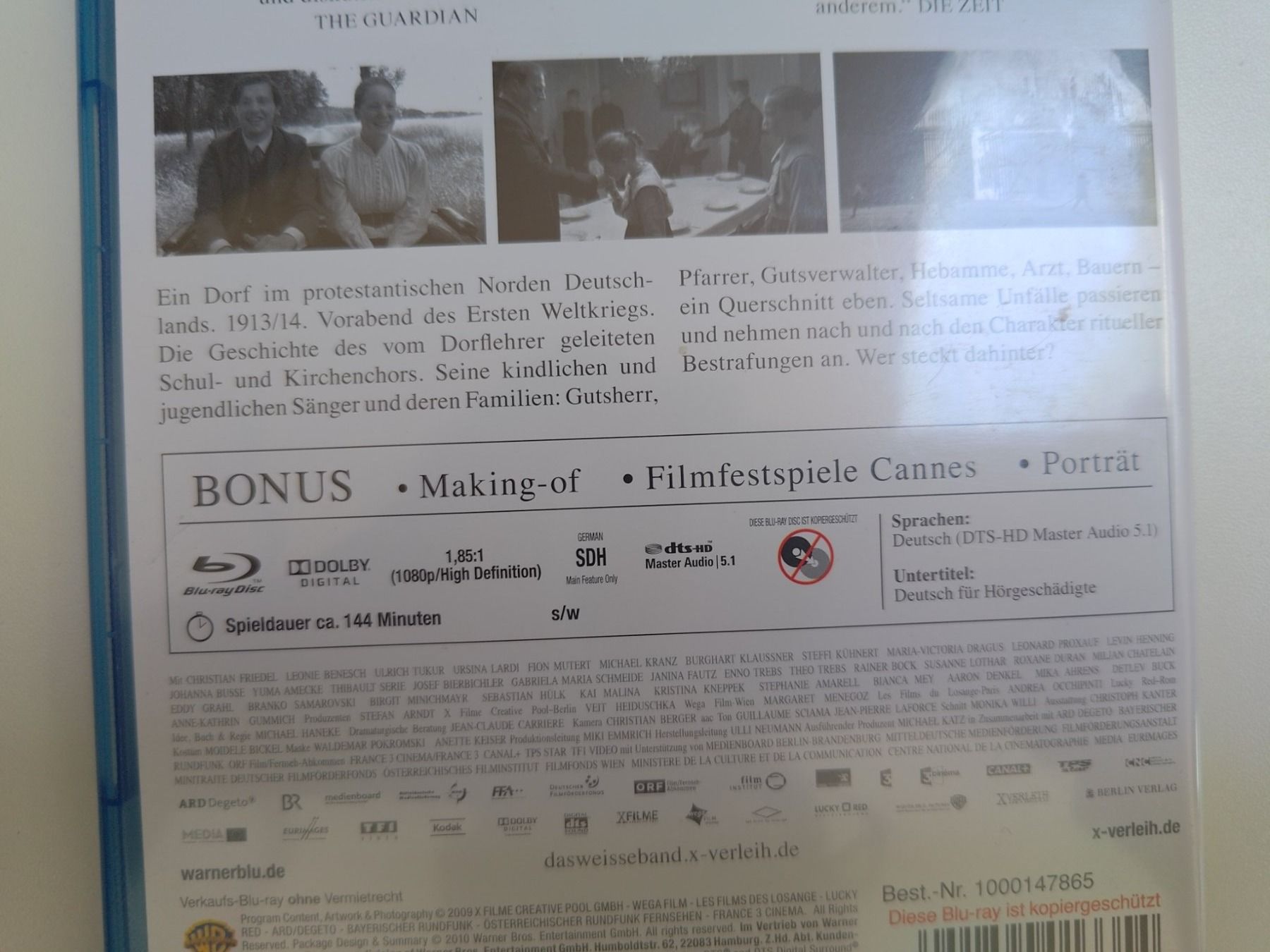 Tutti i DVDs: Das weisse Band – Usato da Liestal venduto da Kratzilla 3