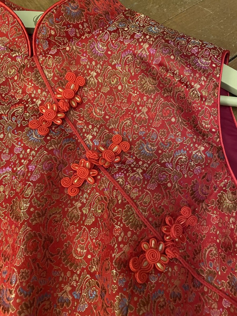 Vestiti: Elegante abito da sera cinese rosso – Usato da Pura venduto da ndo_6zqx 3