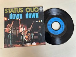 STATUS QUO rare Single Down Frankreich Kult anderes Cover