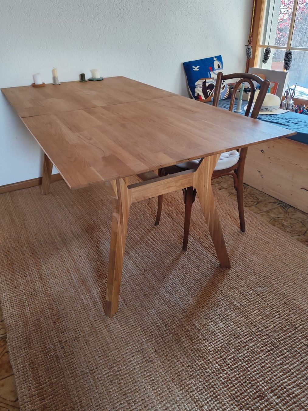 Tische: Table à manger extensible en chêne massif : 90 x 170-210 cm – Gebraucht aus Sion von fille_du_sud 1