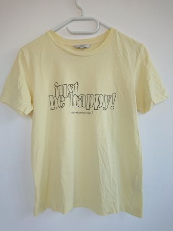 Shirt Clockhouse Gr. S Hellgelb 100% Baumwolle