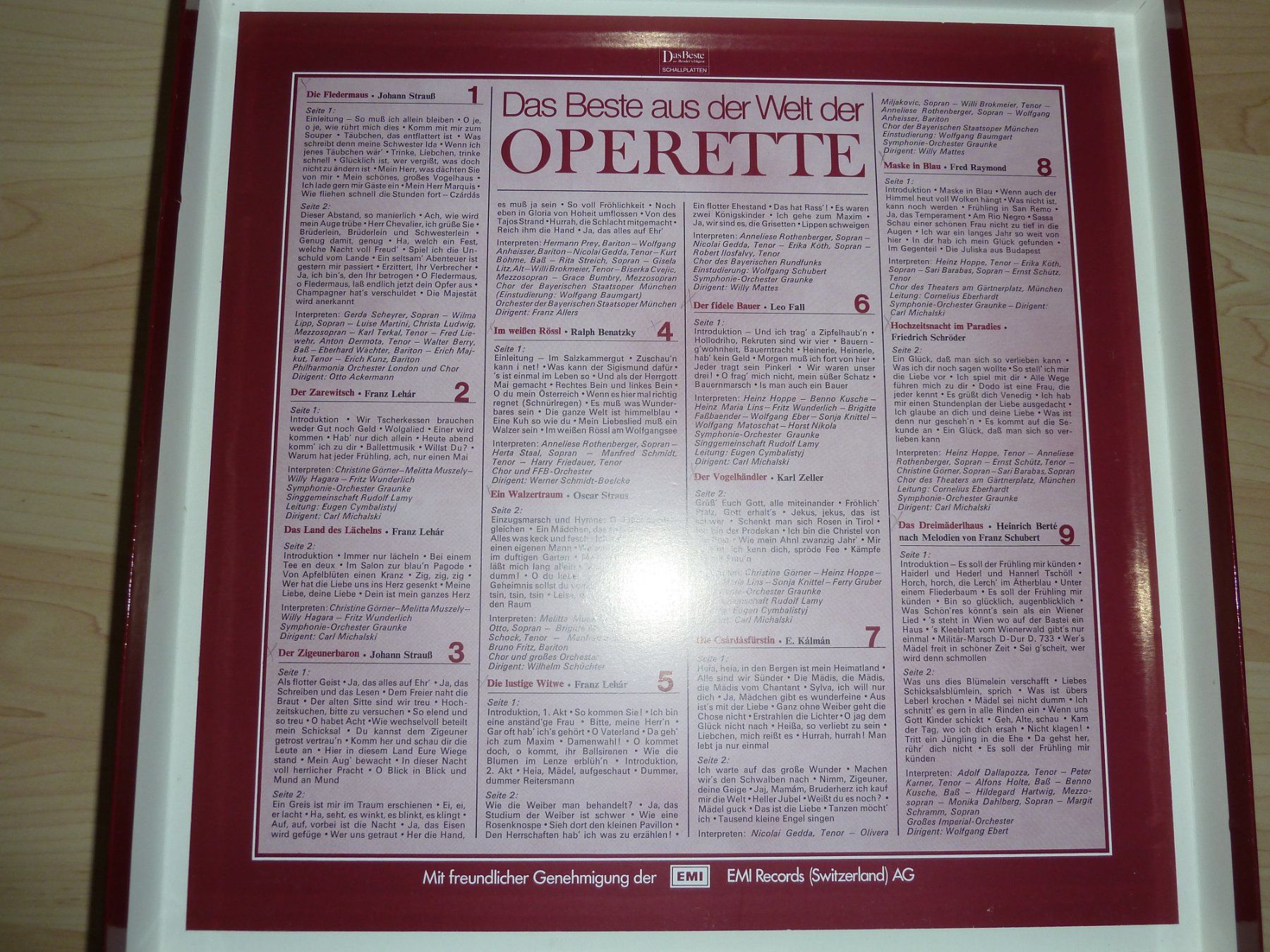 Vinyles: DAS BESTE AUS DER WELT DER OPERETTE – D'occasion à Thalwil par Kumawa0 3