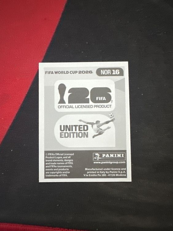 Panini FIFA WM 2026 Sticker - NOR 16 (Gebraucht) in Sulz AG für CHF 0.6 ...
