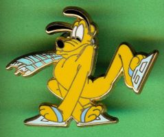 Disney   PLUTO  auf Schlittschuhen 