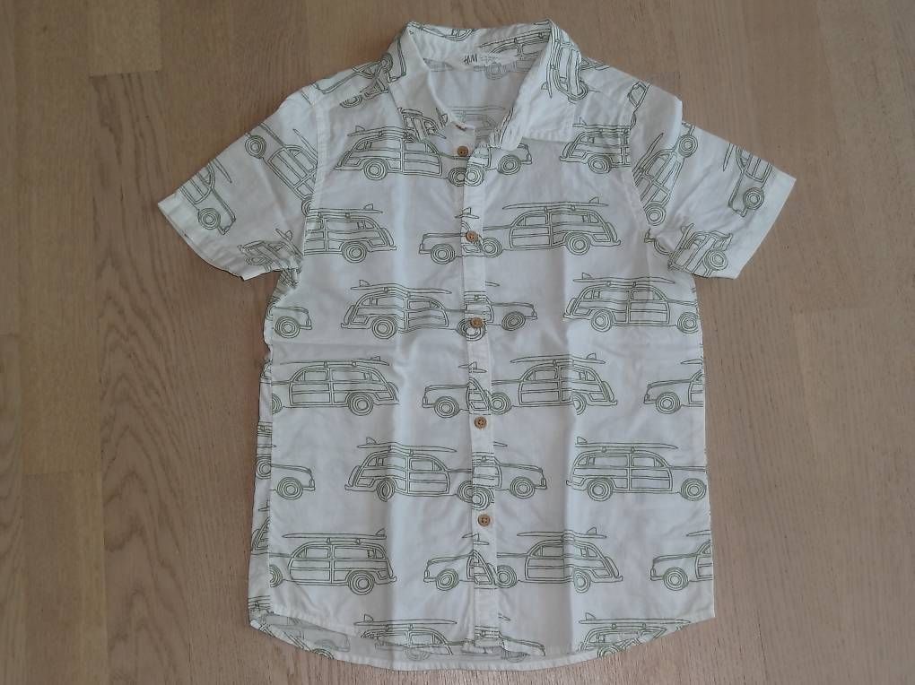 Hemden, T-Shirts & Polos: Hemd Sommerhemd kurzarm Gr. 134 Zwillinge – Gebraucht aus Diessenhofen von Stephanla52