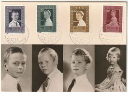 Maximum-Karte: Die 4 Kinder der Fürstenfamilie 1955