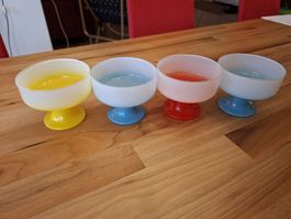mid century dessert schalen 4stk