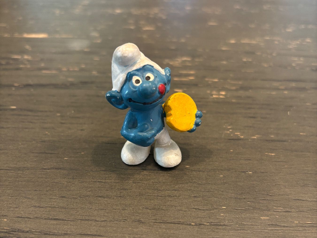 Statuette: Peyo Schlumpf / Käse – Usato da wenslingen venduto da kulturseller