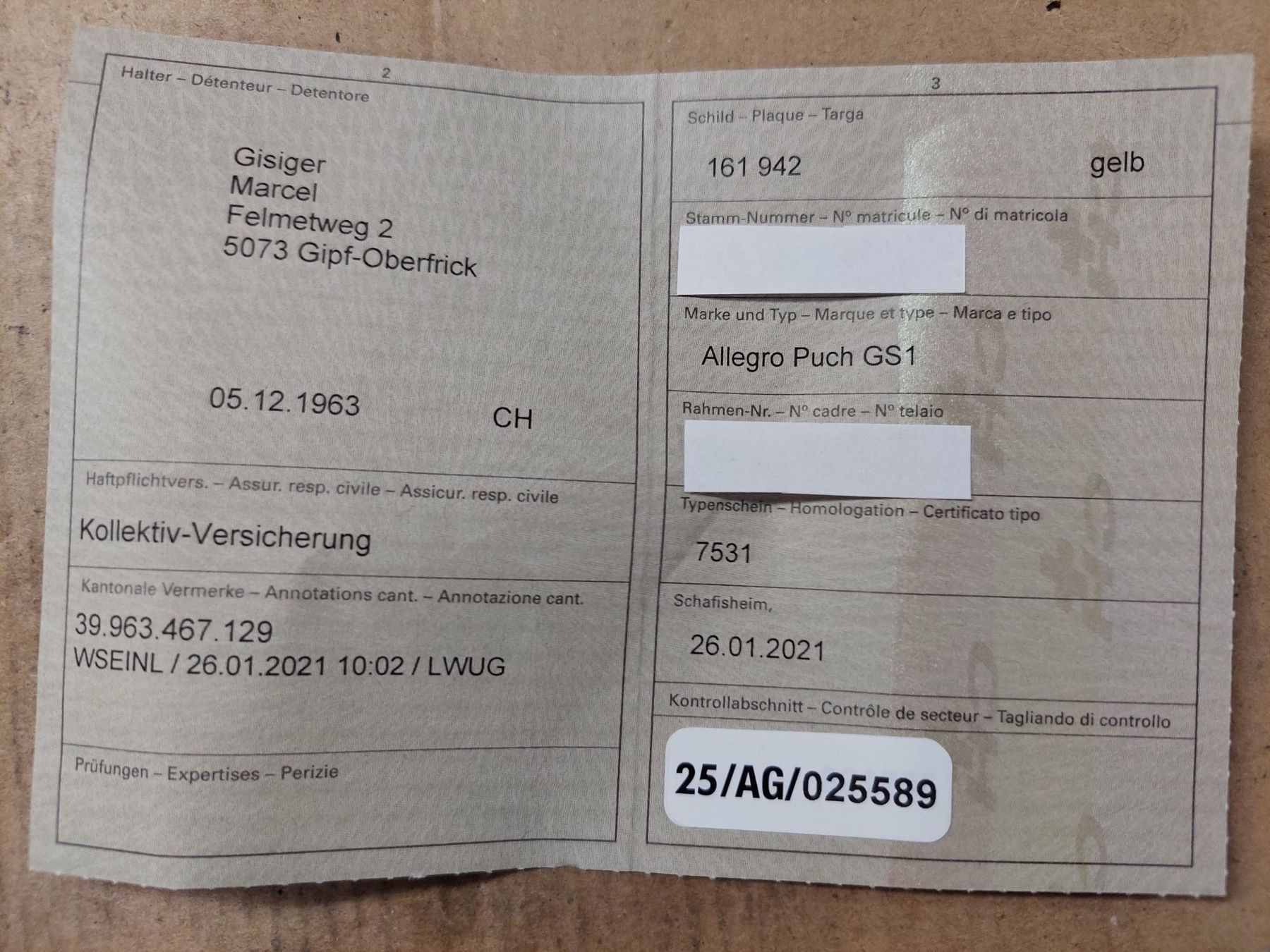 Puch Ciclomotori: Töffli Puch und Div.Zubehör! – Usato da Eiken venduto da GisigerBIB 3