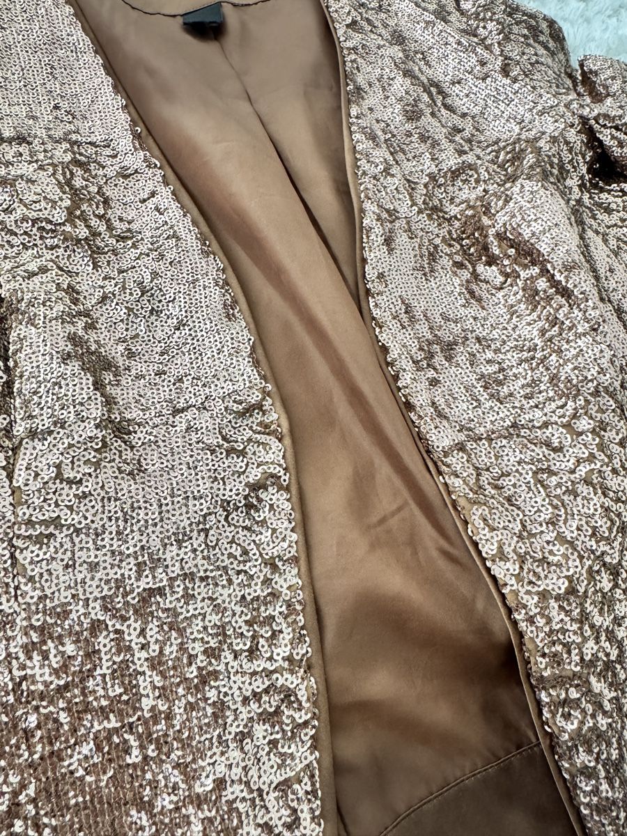 Giacche: Sparkling Rose Gold sequins jacket vintage ✨ – Usato da Cham venduto da chrispluess 2
