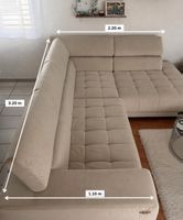 Sofa - Ecksofa elektrisch ausziehbare Sitzfläche