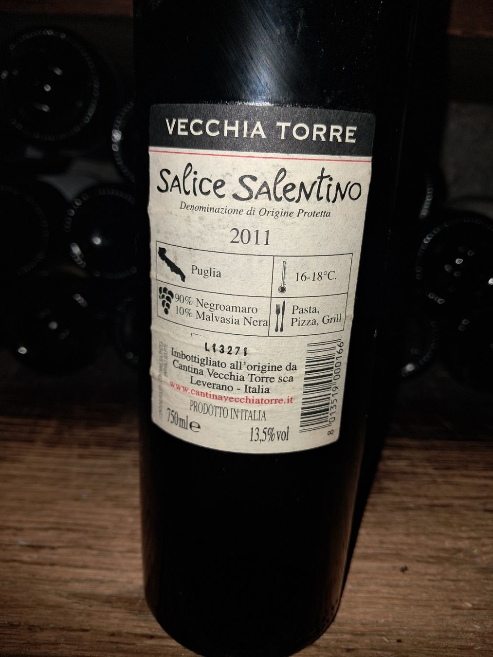 Vino: SALICE SALENTINO VECCHIA TORRE 2011 – Nuovo e nell'imballaggio originale da Le locle venduto da juliensaran 3