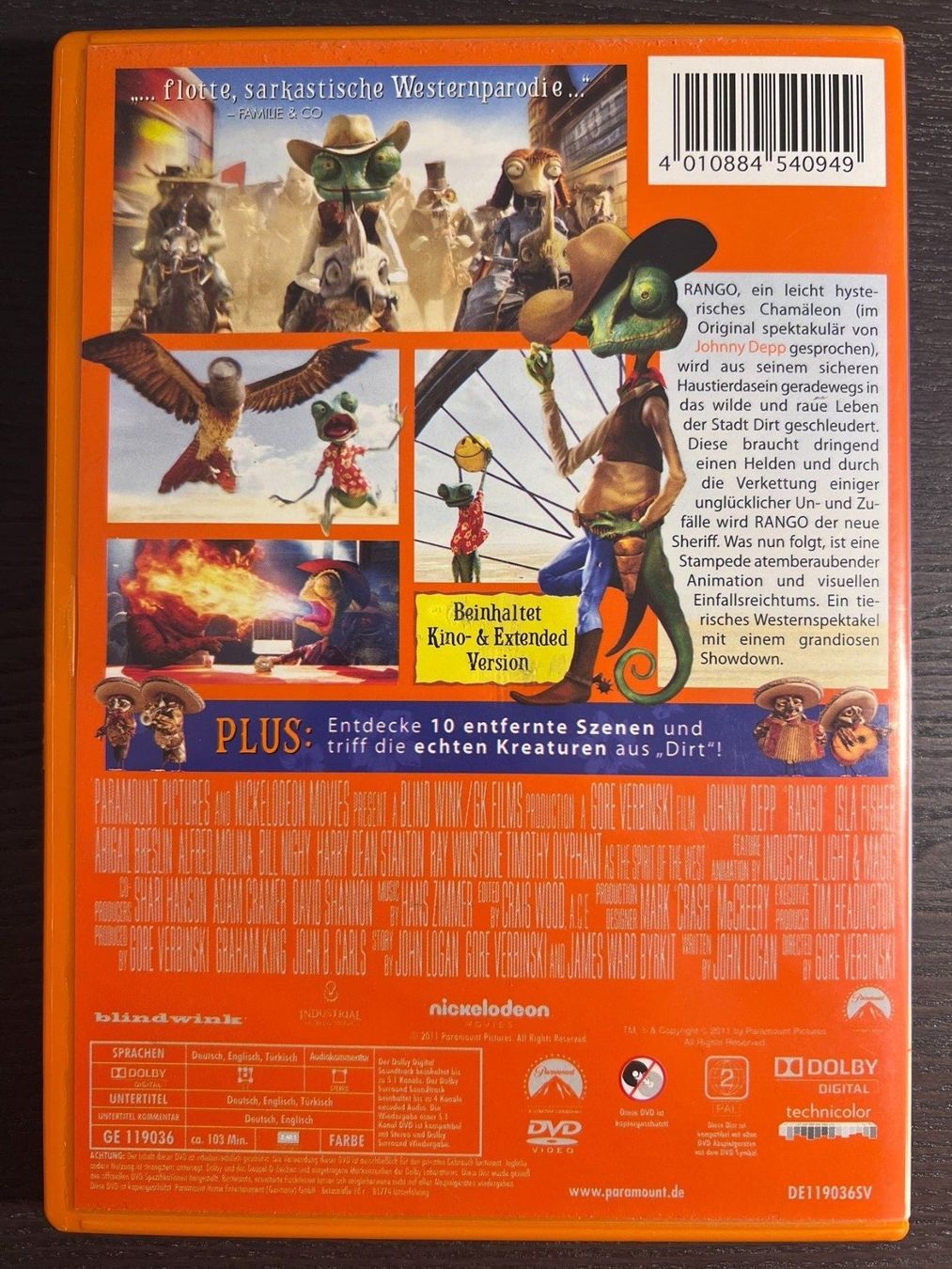 Alle DVDs: Rango – Gebraucht aus Zürich von FilmFreunde 1