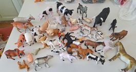 Lot1 Figuren Tiere Bauernhof Pferd Kuh Hund Sau Ziege Schaf