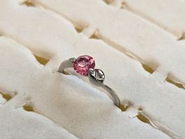 Bague fantaisie pierre rose