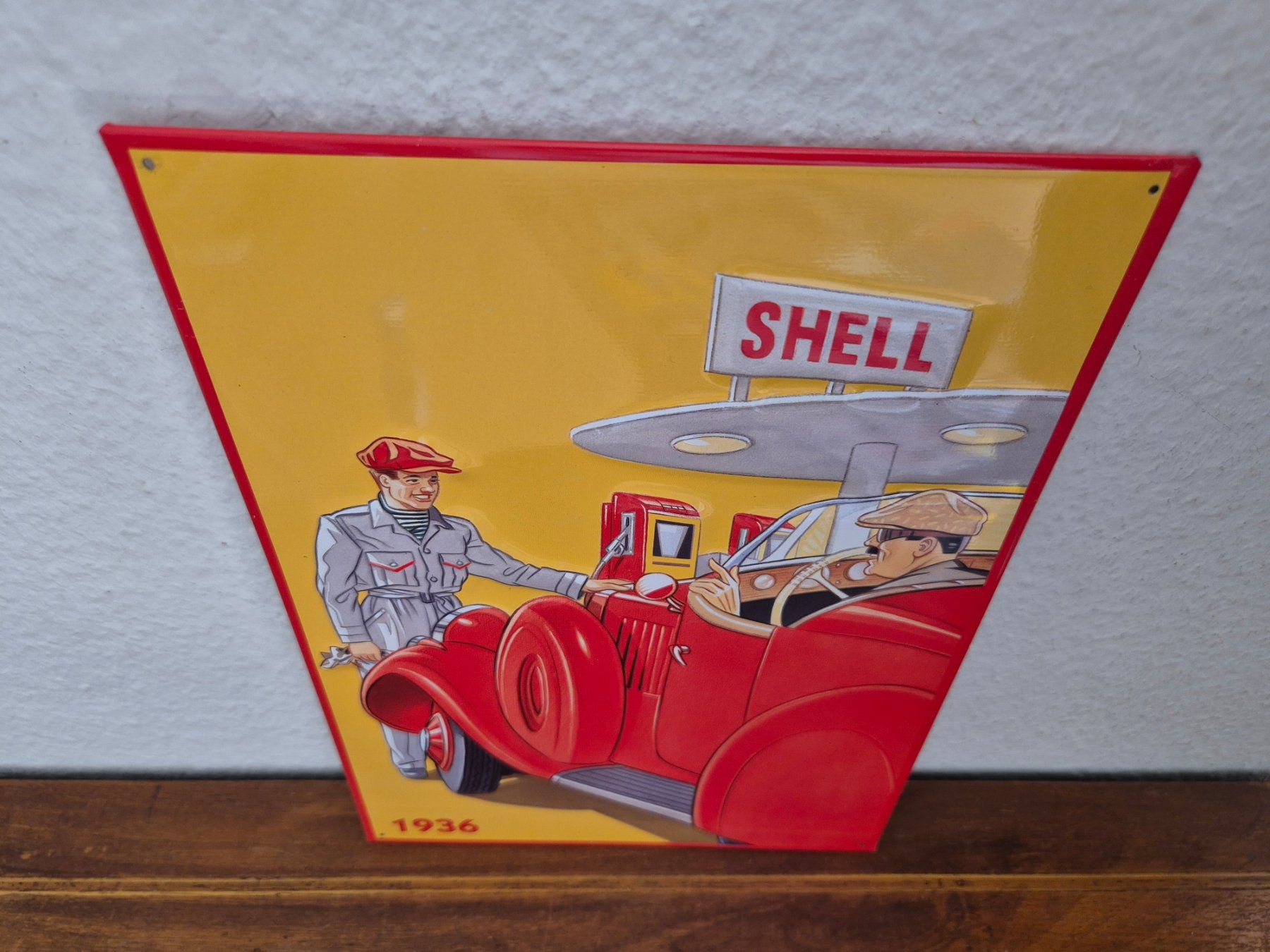 Shell Schilder: Blechschild Shell Tankstelle Tanksäule Limitiert 1996 Blech – Gebraucht aus Schaffhausen von pfanis09 3