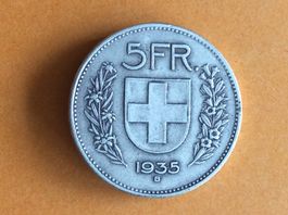 5 francs  1935  Jolie