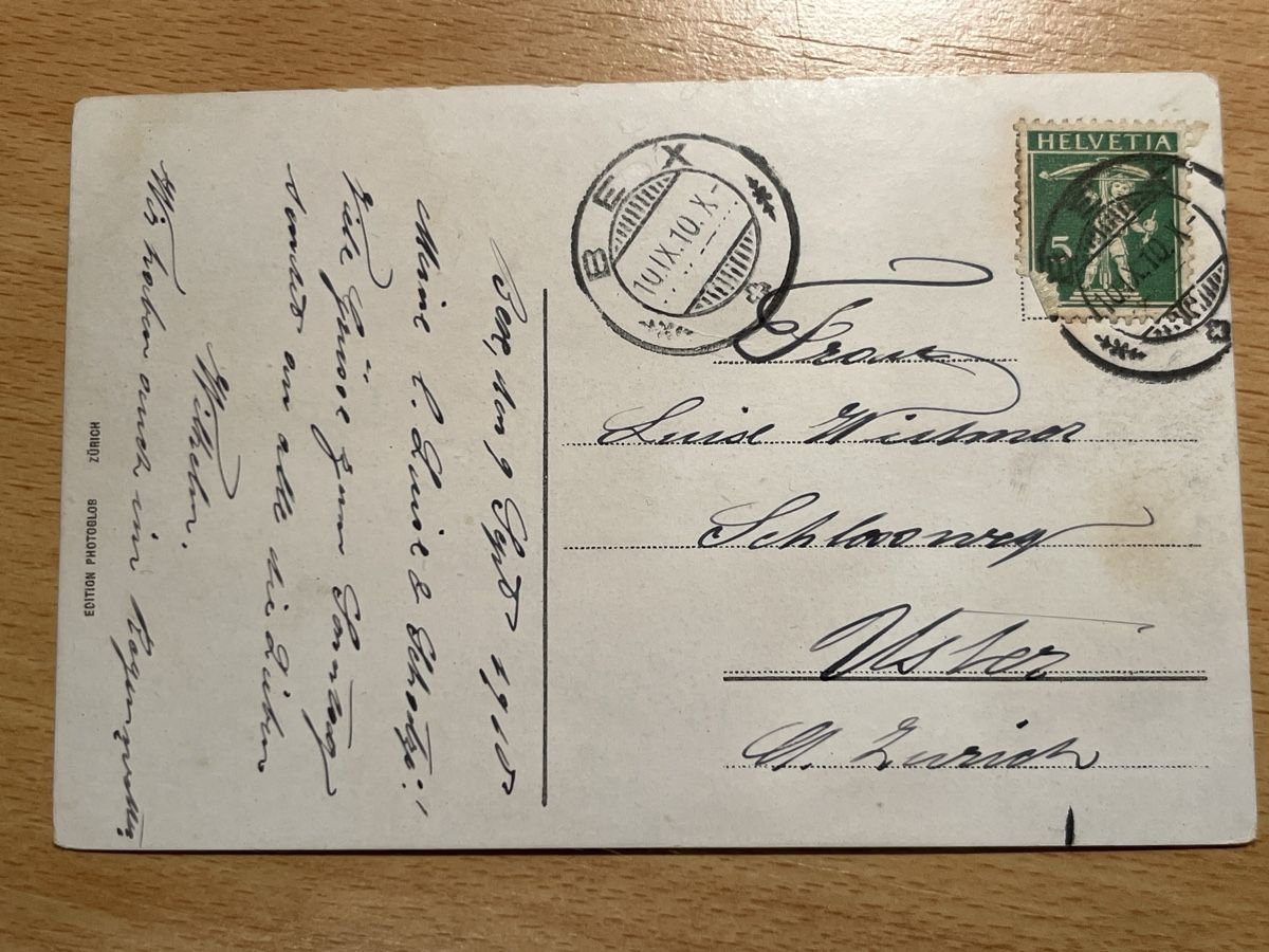 Cartoline postali: Vintage Ansichtskarte Chillon, Schweiz, beschrieben. – Usato da Hinwil venduto da Chuan2 1