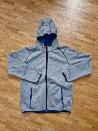 Veste mi-saison grise à capuche T.164 marque 46N